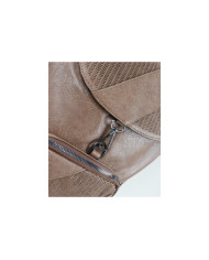 Ladies Taupe backpack with Pocket on the Front