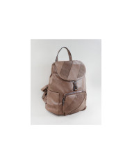 Ladies Taupe backpack with Pocket on the Front