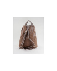 Mochila de mujer Taupe con cierre frontal