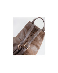 Mochila Taupe Feminina com Fecho Frontal