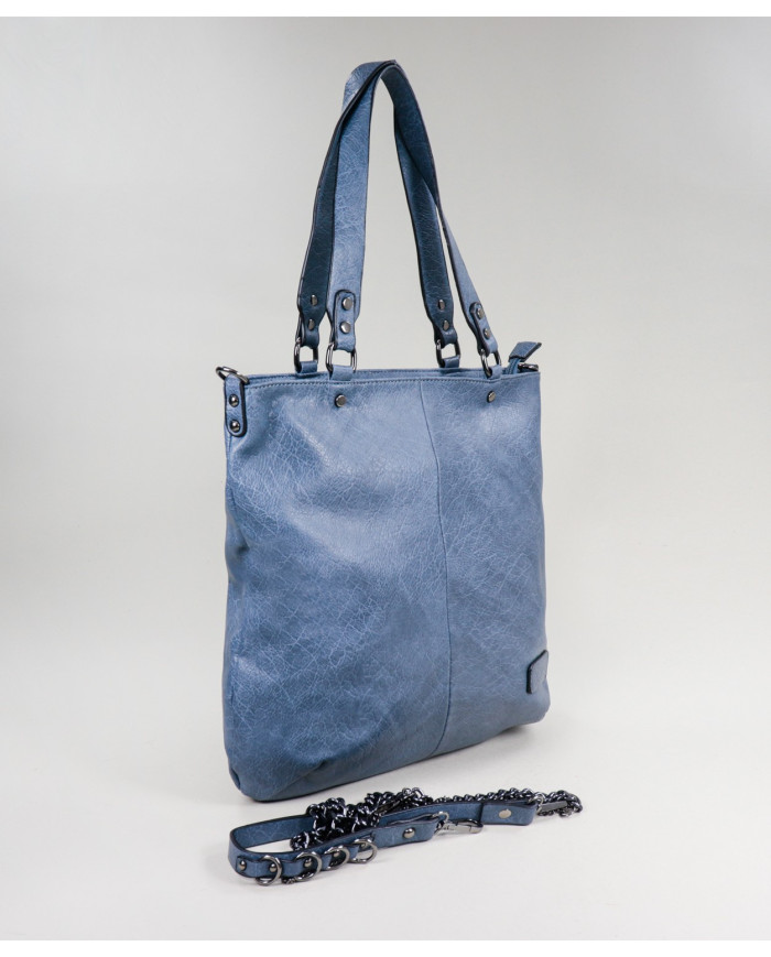 Blue Lady Suitcase with Interior Partitions