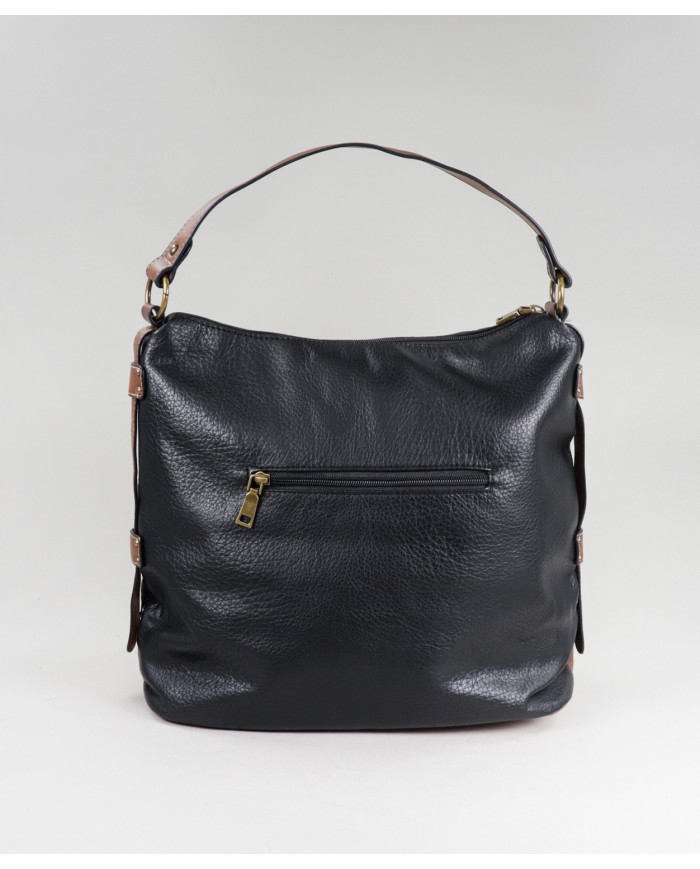 Lady's Black Mala with Pocket on the Front