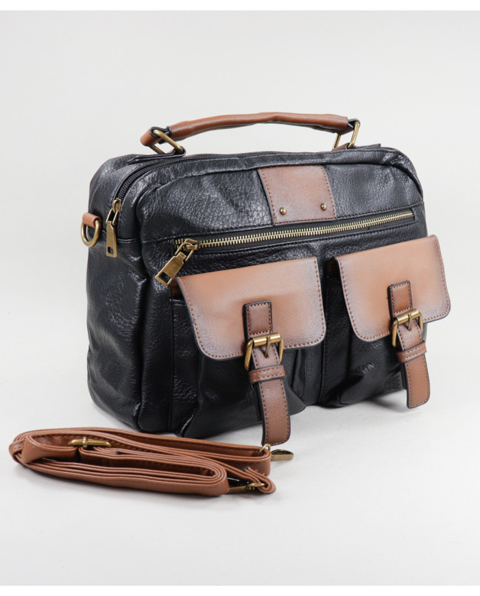 Mala negra de Lady con múltiples particiones