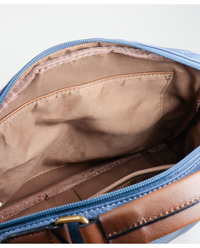 Blue Lady Suitcase with Various Partitions