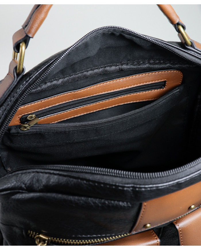 Lady's Black Mala with Multiple Partitions