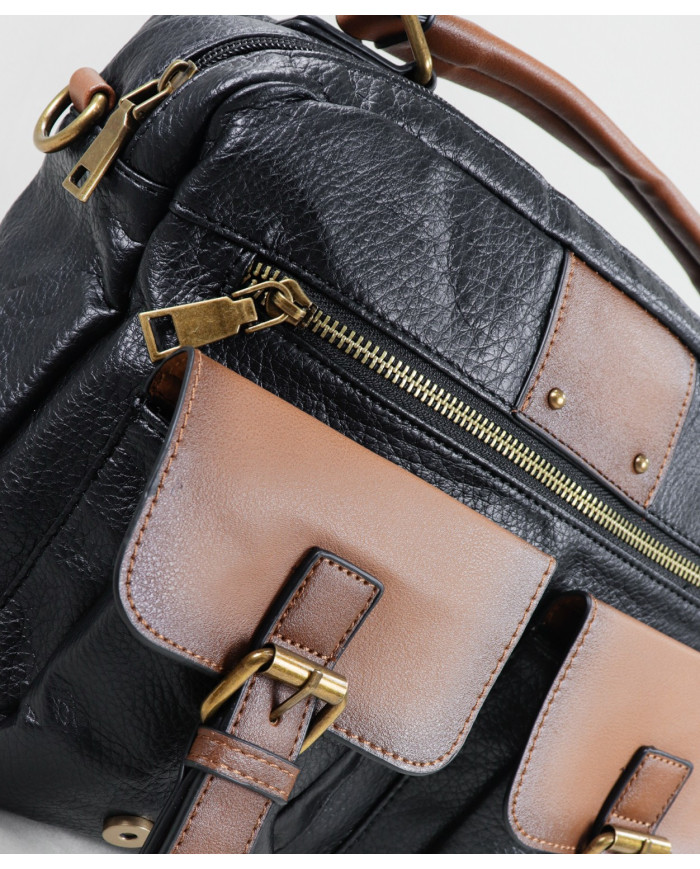 Mala negra de Lady con múltiples particiones