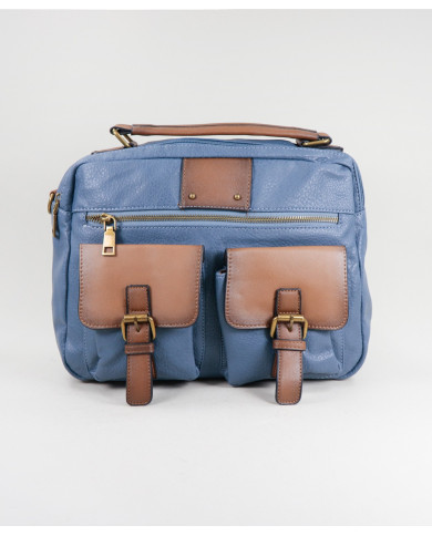 Blue Lady Suitcase with Various Partitions