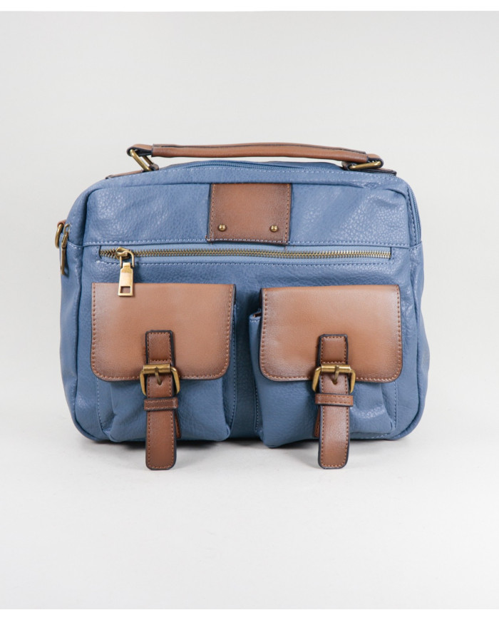 Blue Lady Suitcase with Various Partitions