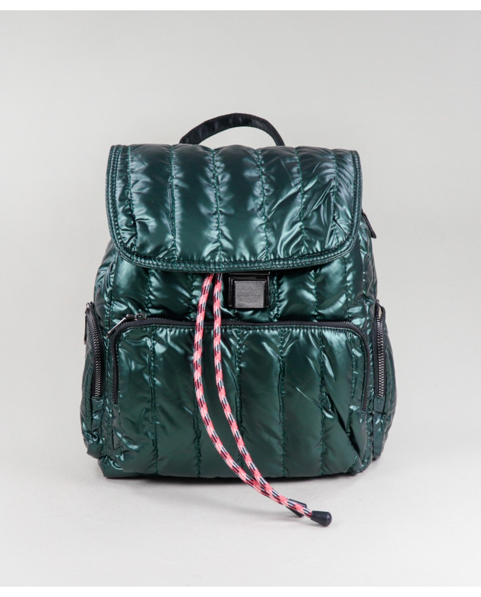 Ladies Green Backpack Padded