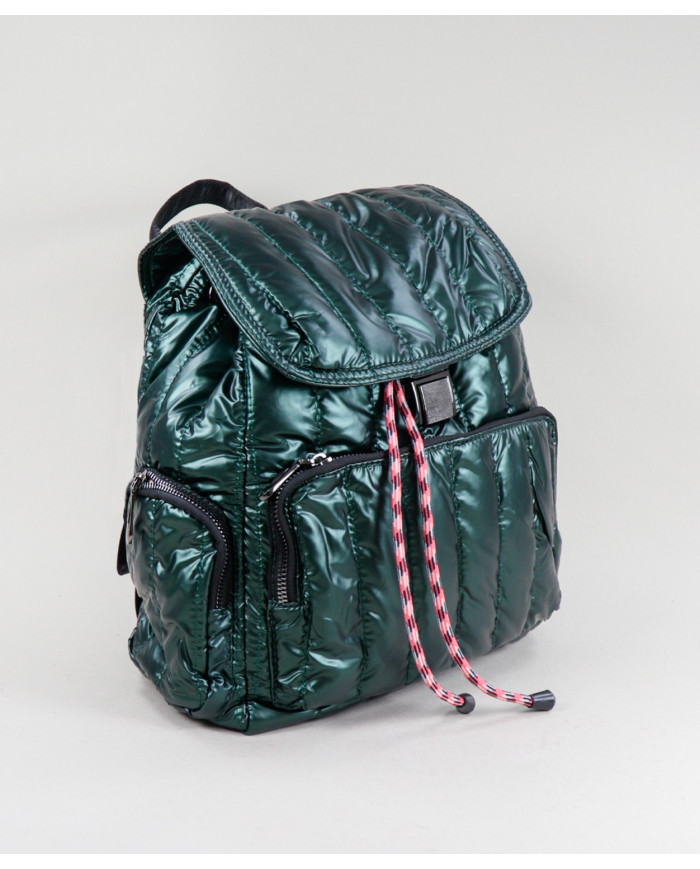 Mochila verde de las mujeres