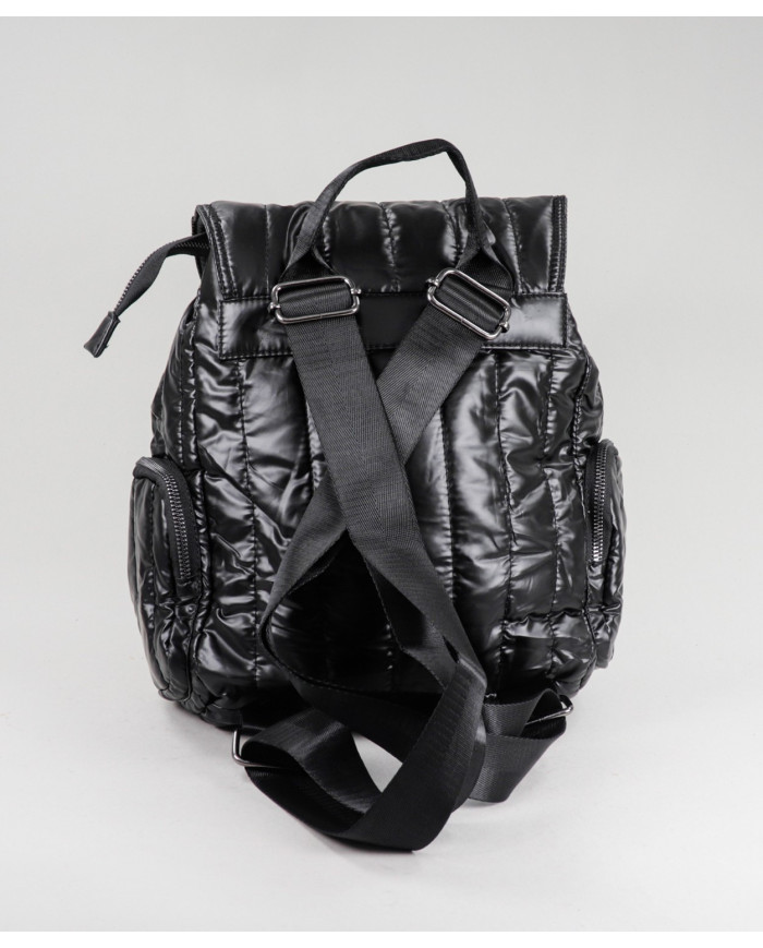 Ladies Black Backpack Padded
