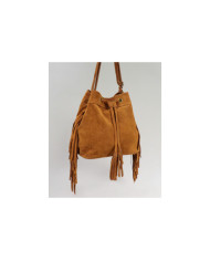 Mala Camel de Senhora com Franjas