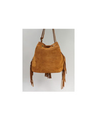 Mala Camel de Senhora com Franjas