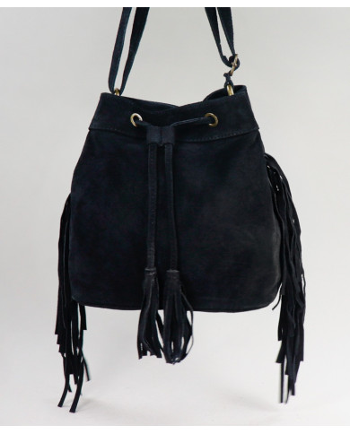 Lady's Black Suitcase with Oranges