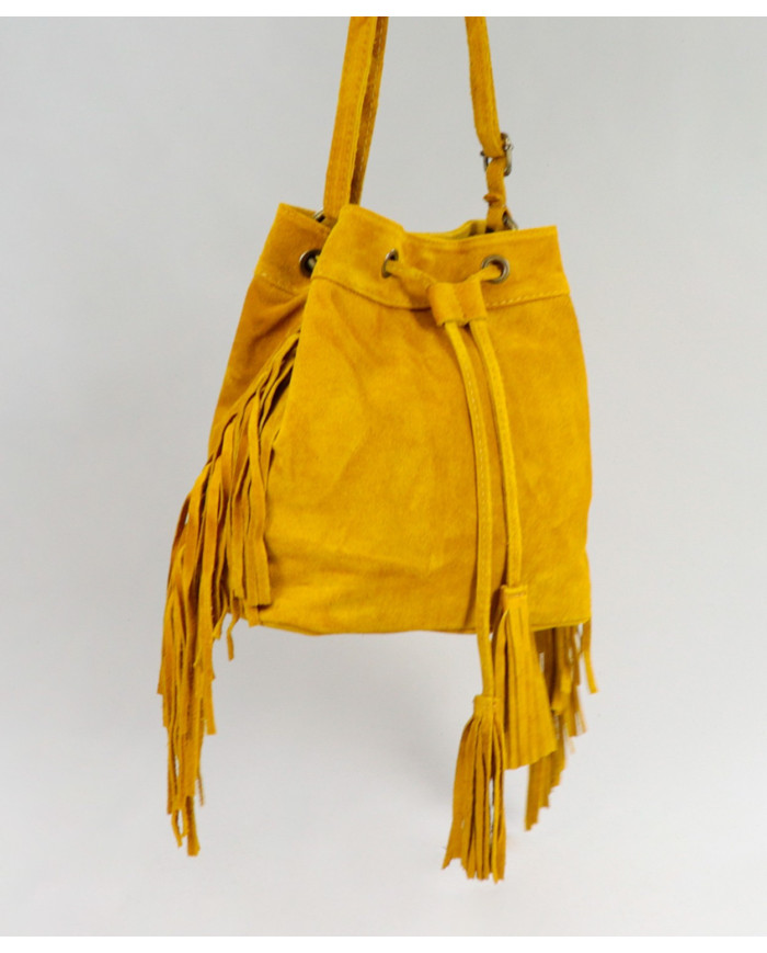 Bolso de la señora amarilla con naranjas