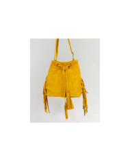 Mala Amarela de Senhora com Franjas