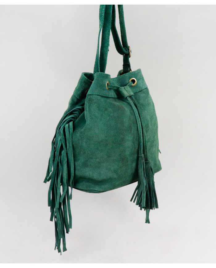 Bolsa verde de Lady con naranjas