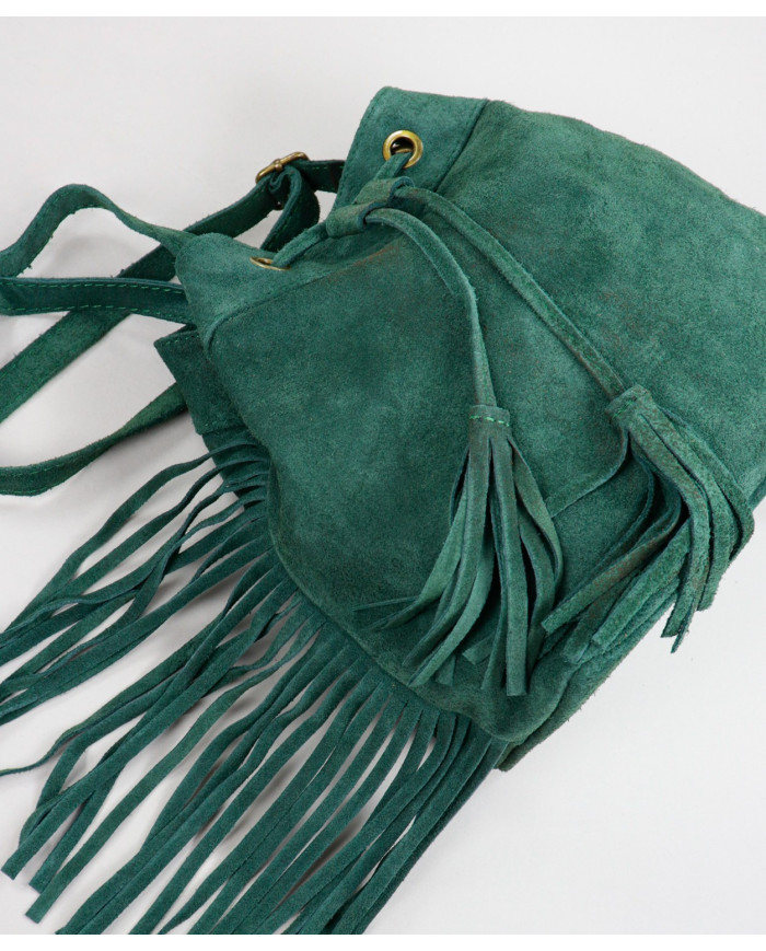 Lady's Green Bag with Oranges