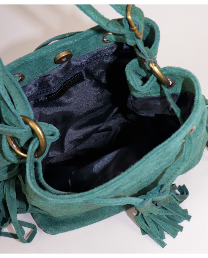 Lady's Green Bag with Oranges