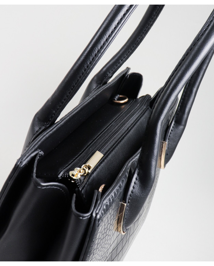 Lady's Black Mala with Multiple Partitions