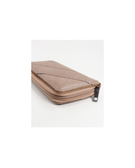 Women's Taupe Wallet with Textures