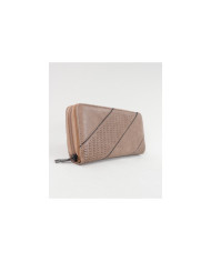 Women's Taupe Wallet with Textures