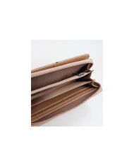 Women's Taupe Wallet with Textures