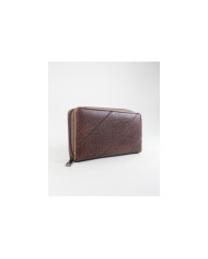 Cartera marrón de mujeres con texturas