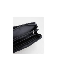 Women's Black Wallet with Textures