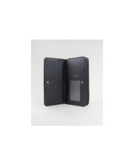 Women's Black Wallet with Textures