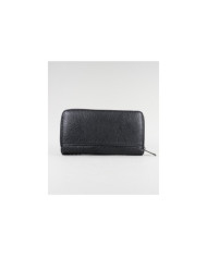 Women's Black Wallet with Textures