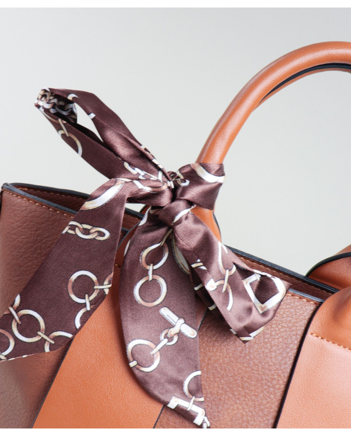 Mala Camel de Senhora com Lenço