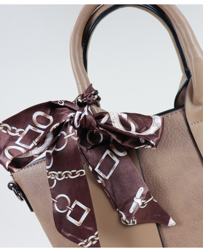 Bolso de la señora Taupe con Scarf