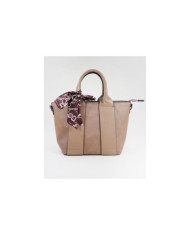 Mala Taupe de Senhora com Lenço