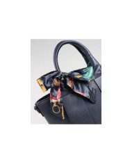 Lady's Black Suitcase with Scarf