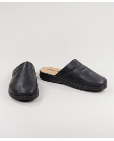 Ginova Man Brown Slippers with Seams