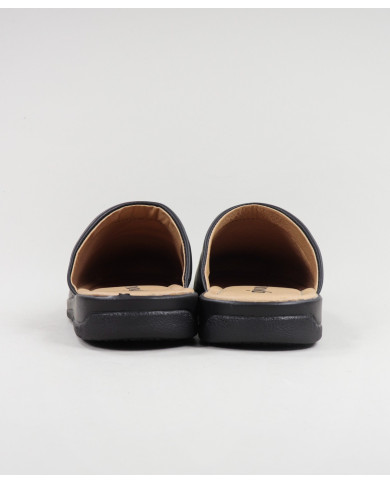 Ginova Man Brown Slippers with Seams