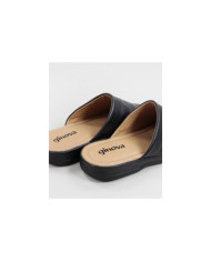 Ginova Man Brown Slippers with Seams
