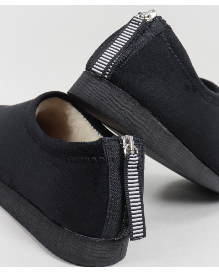 Women's Black Sneaker Pants with Zipper