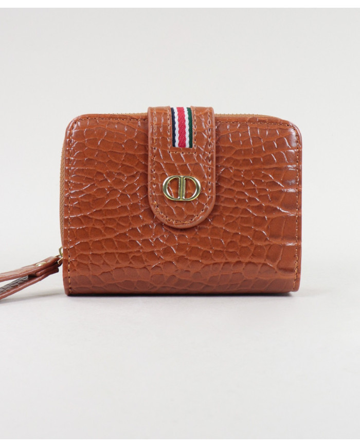 Lady Camel Wallet con Textura