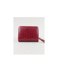 Red Lady Wallet with Texture