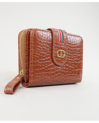 Lady Camel Wallet con Textura