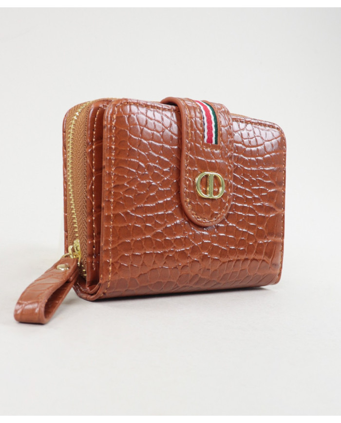 Lady Camel Wallet con Textura