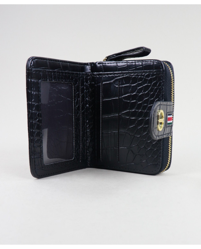 Cartera negra de Lady con textura