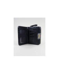 Lady's Black Wallet with Texture