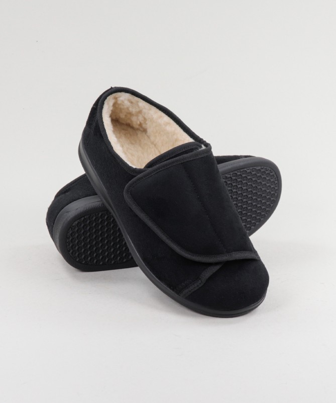 Pantufas Ginova de Pelo com Velcro