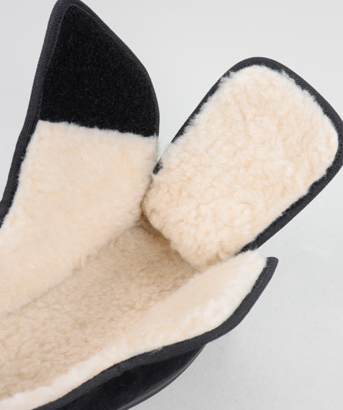 Pantufas Ginova de Pelo com Velcro