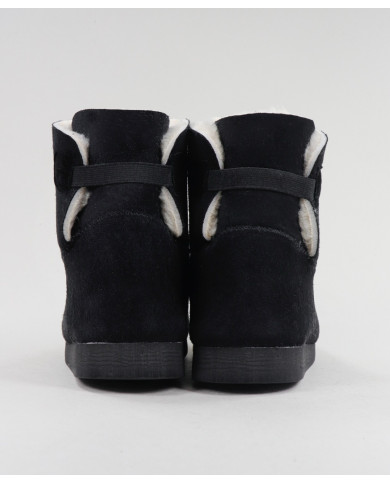 Women's Black Pellet Boots with Elastic