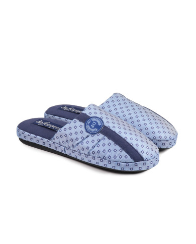 Clear DeFonseca Blue Man Room Slippers