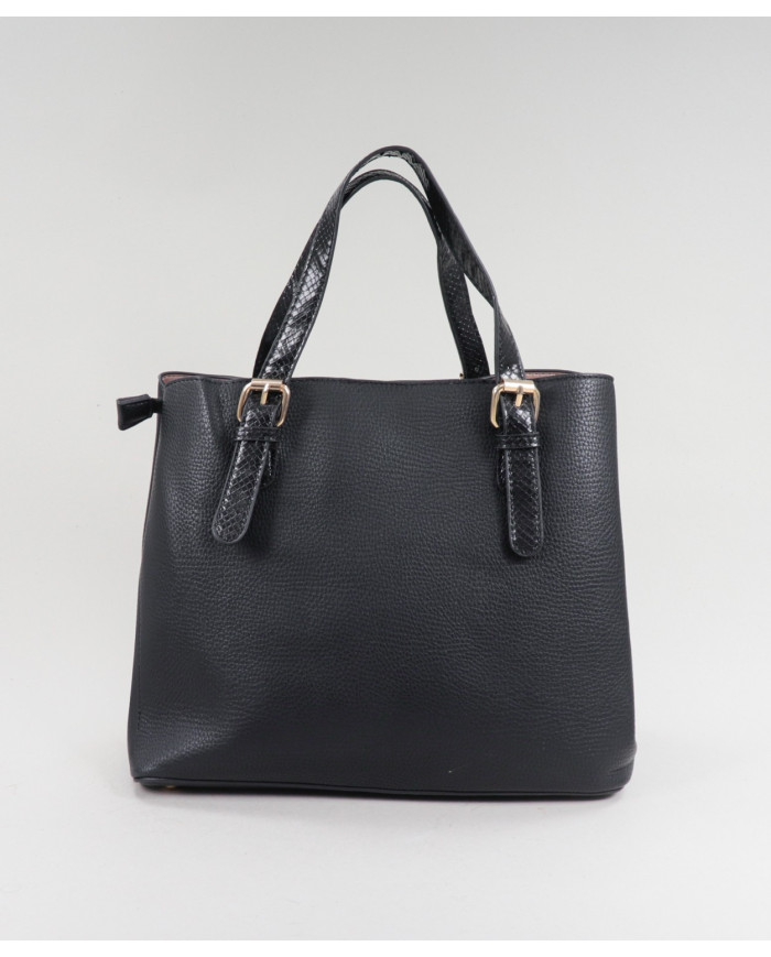 Black Lady Bag with Textures